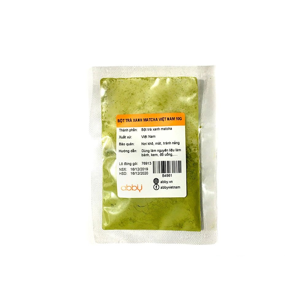 Bột trà xanh matcha Việt Nam 10g