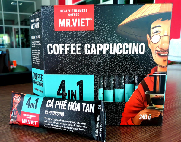 COMBO Một thùng cà phê hòa tan Cappuccino 4in1 ( 32 hộp )-MR VIET