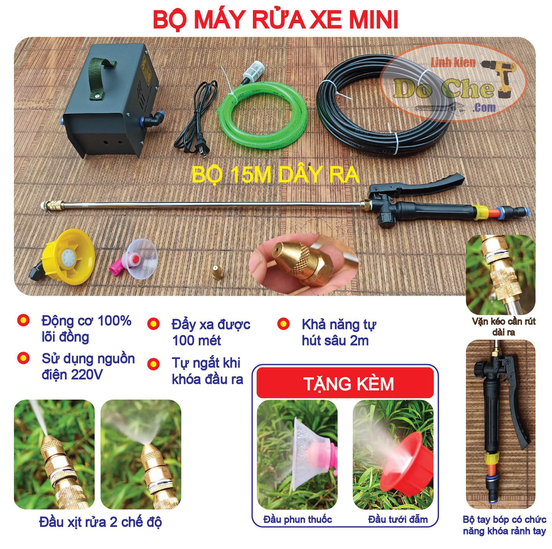 Máy rửa xe mini