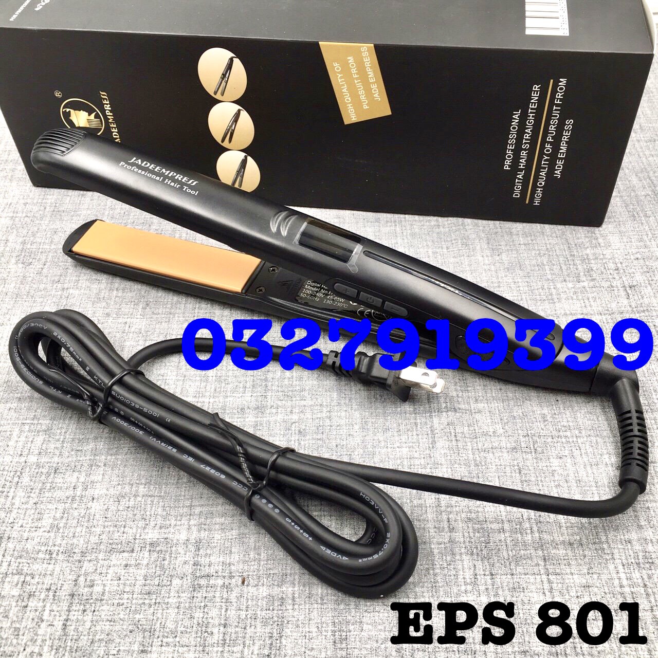 ✅tặng kẹp✅ Máy duỗi tóc cao cấp bản sứ có màn hình JADEEMPRESS 801