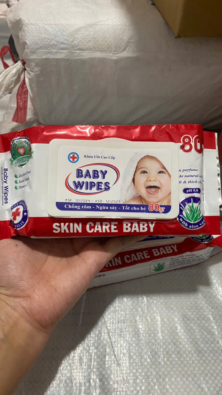 KHĂN ƯỚT BABY WIPES 80GRAM