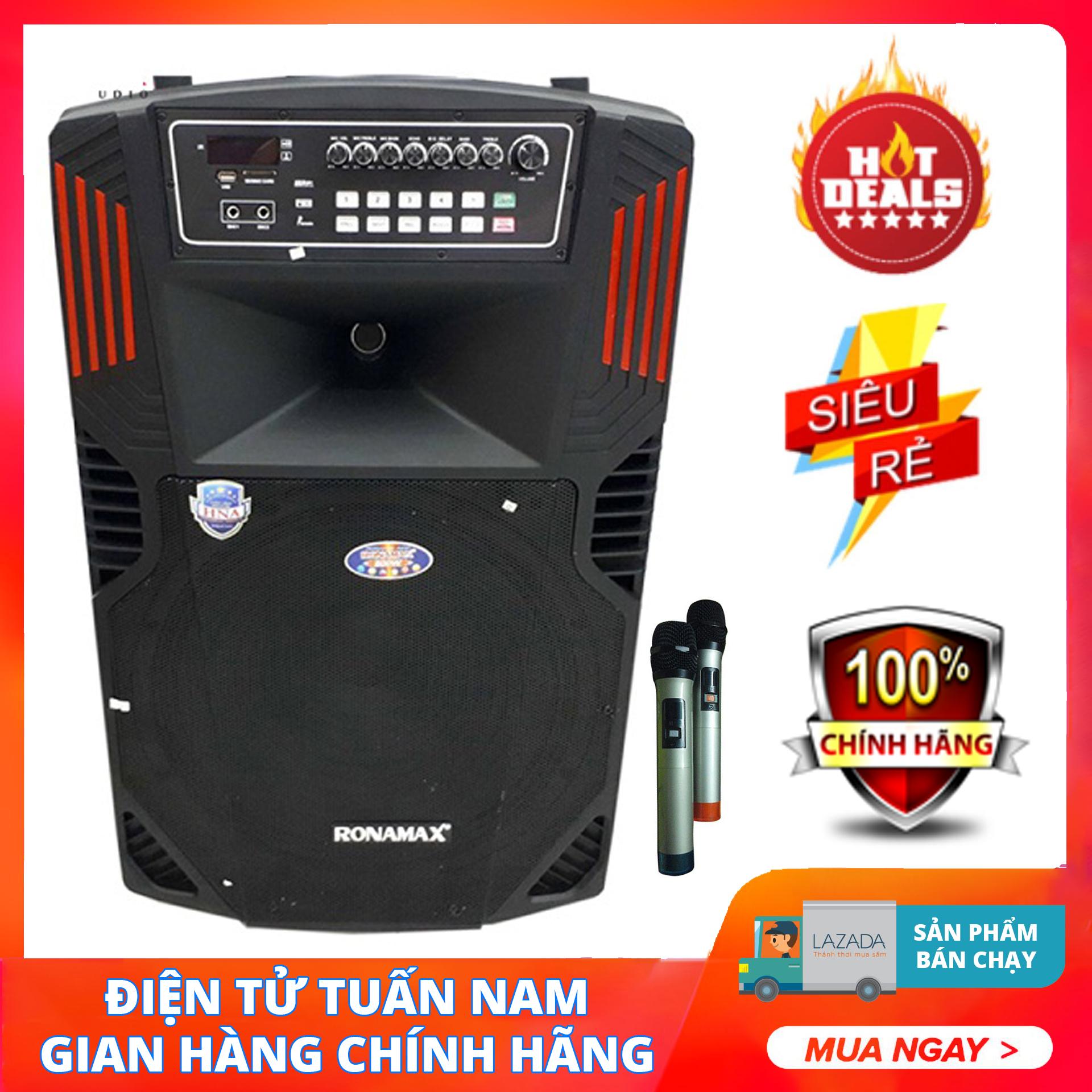 [HCM][Trả góp 0%]Loa kéo Công suất lớn RONAMAX F18 - 6 Tấc (A)
