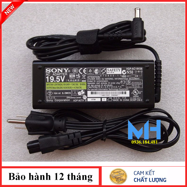 Sạc laptop Sony VAIO 19.5v-4.7A ZIN