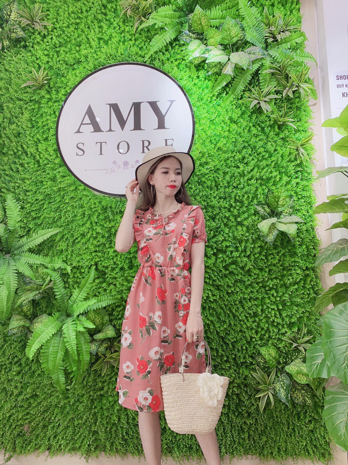 (Ảnh thật) Đầm Hoa Váy Hoa Cột Nơ Dễ Thương