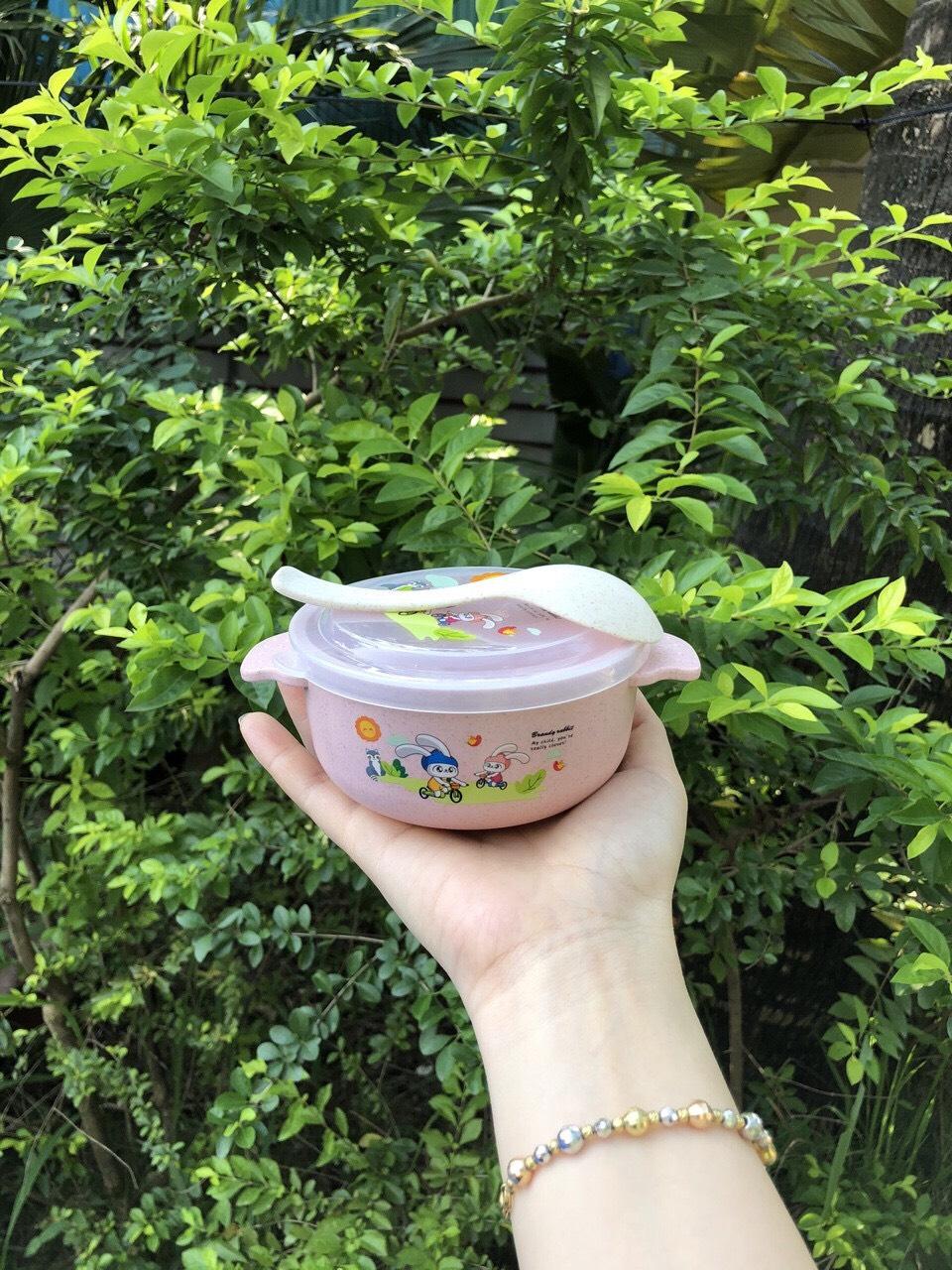Bộ bát kèm thìa lúa mạch cho bé mã mới