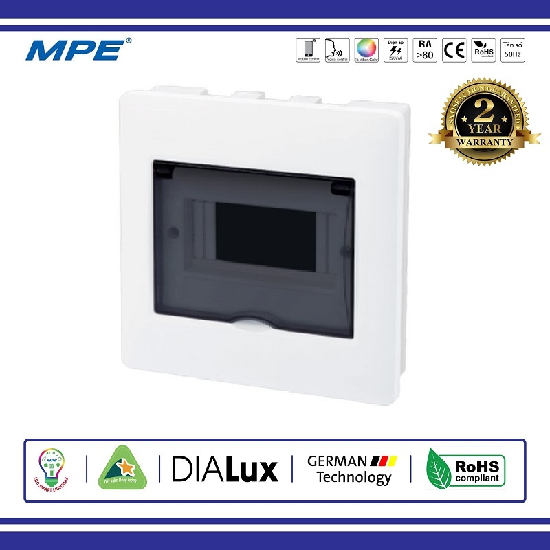 TỦ ĐIỆN ÂM TƯỜNG CHỨA MCB SERI TS 6 CỰC MPE (TS-6)