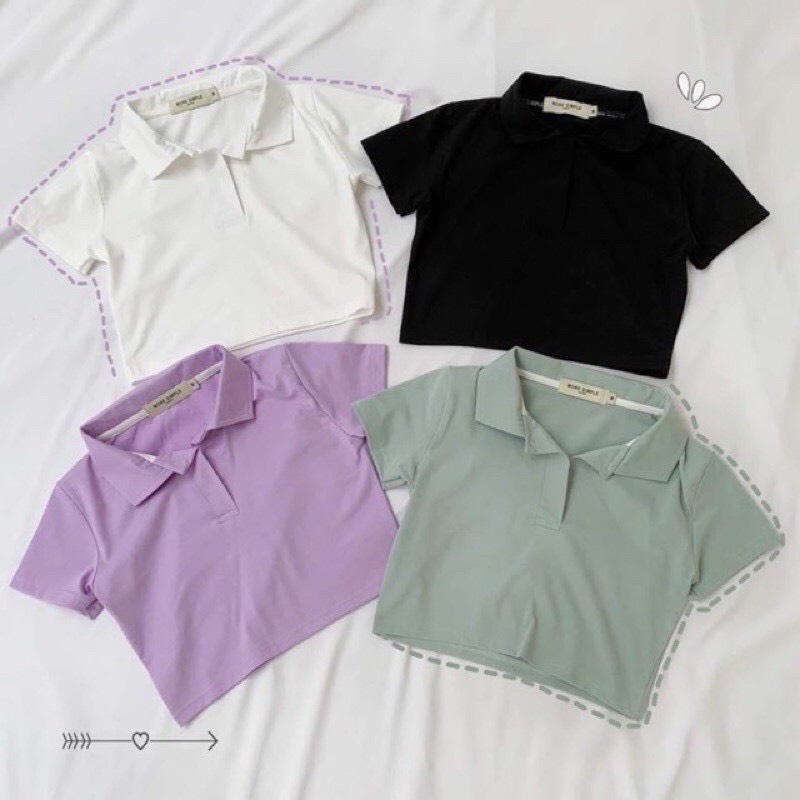 ÁO CROPTOP POLO NỮ