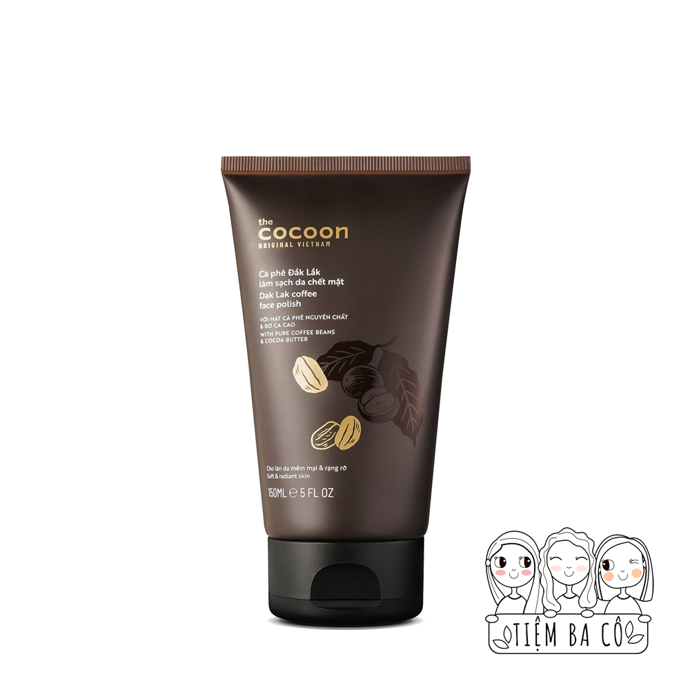 Tẩy tế bào chết cho da mặt Cà phê Đắk Lắk Cocoon 150ml.