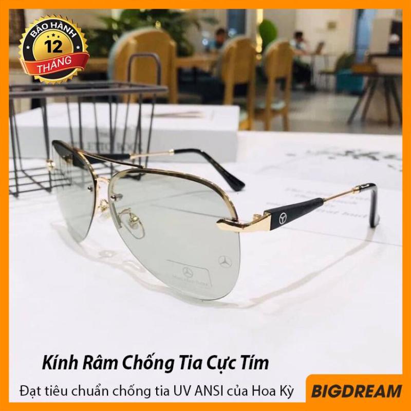 Giá bán Kính mát nam cao cấp Tròng Đổi Màu khi đi ra nắng - đổi màu theo Nhiệt Độ Siêu Hot BDMER743 - Mắt kính chống tia UV - Bảo hành 12 tháng 1 đổi 1