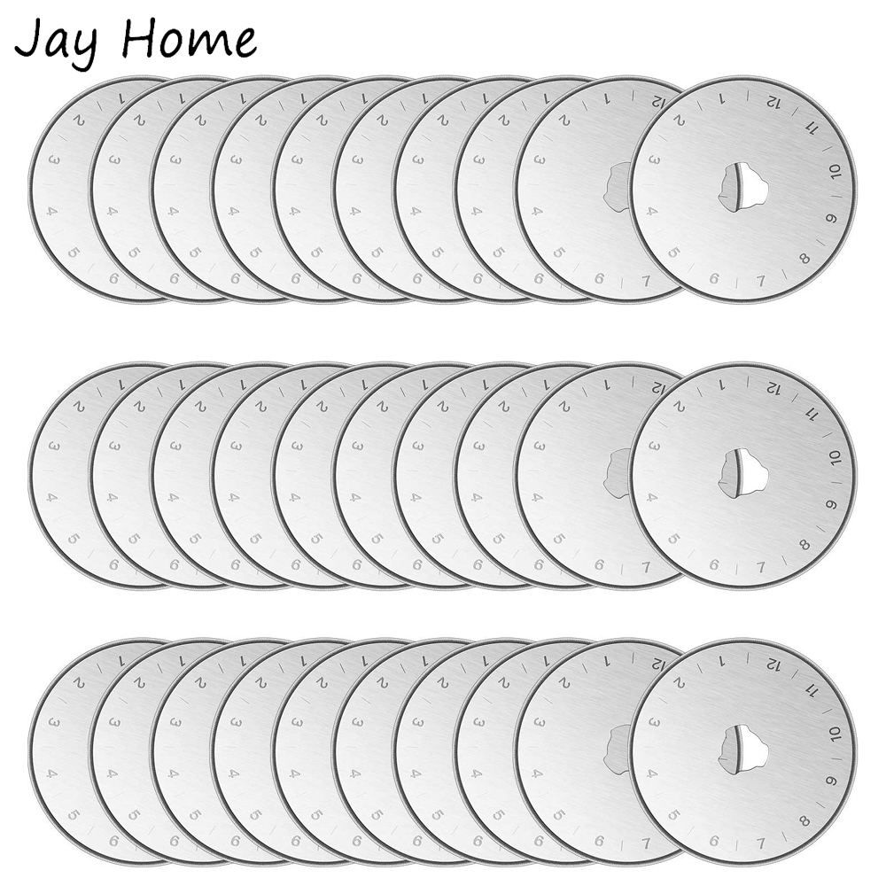 10/5PCS 45mm Rotary Cutter Round Quilting Blades Replacement Cutting for Fabric Craft