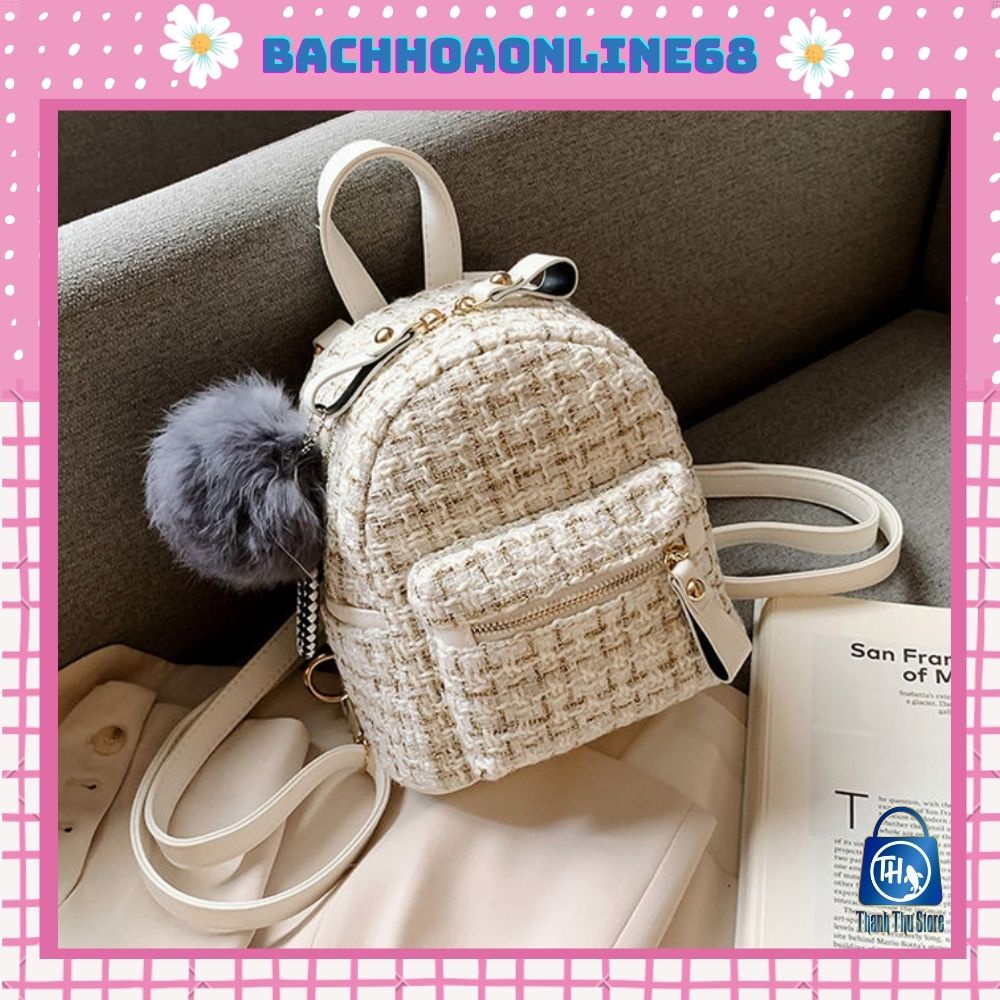 [HOT 2021] Balo mini thời trang chất liệu da dạ bachhoaonline668