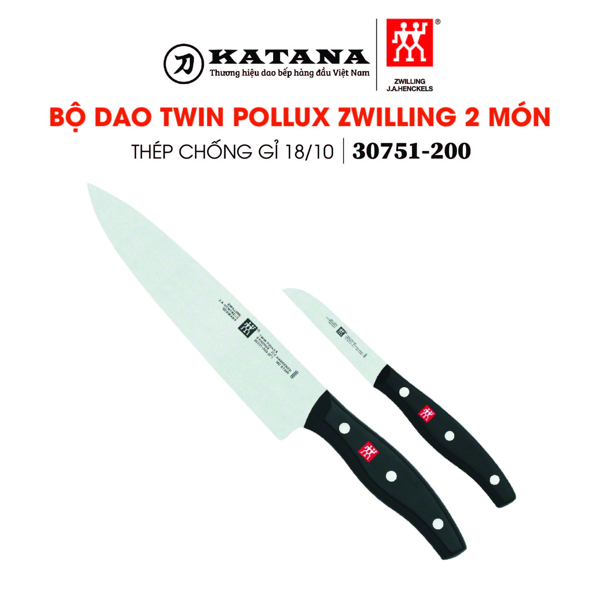 ZWILLING - Bộ dao Twin Pollux - 2 món (Kiểu A)