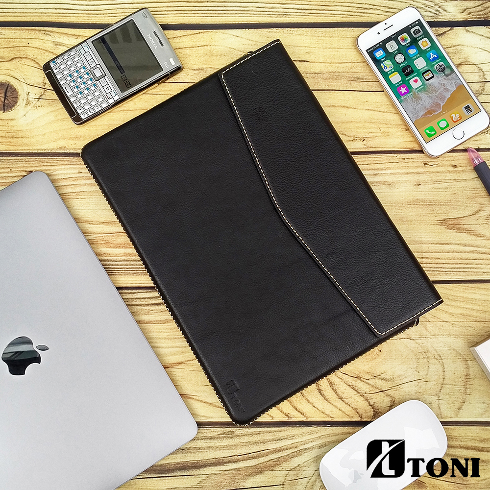 Bao da thật handmade TONI cho Laptop, Macbook, Surface (Đủ Size)