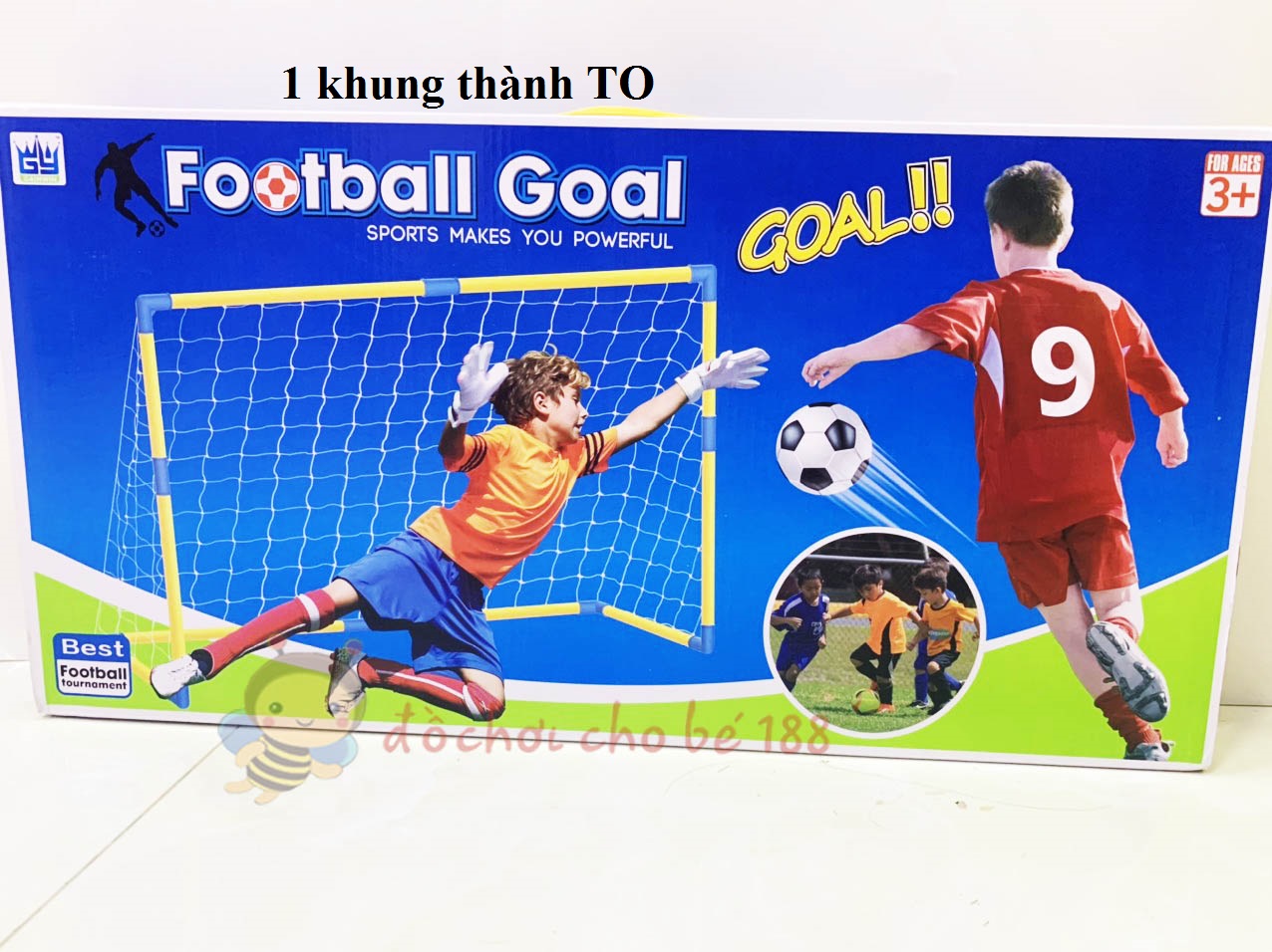 Bộ Khung Thành Bóng Đá Mini Có Thể Gấp Gọn + Đồ Bơm