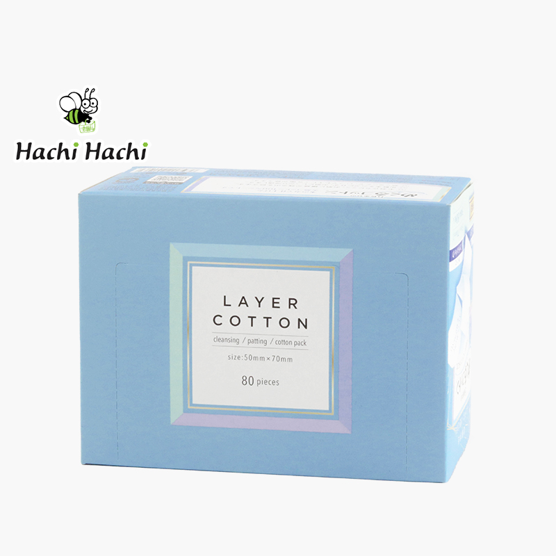 Bông Cotton 5 Lớp 80 Miếng Miếng Nhỏ, 5x7cm
