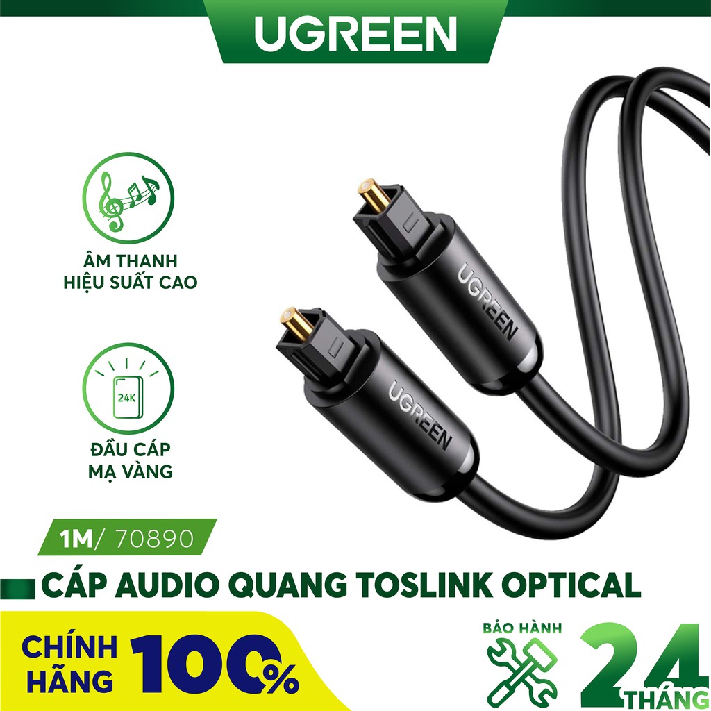 Dây audio quang Optical dài 1M  Ugreen 70890