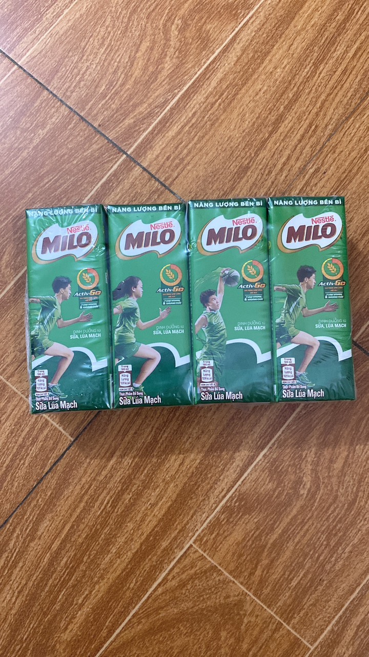 Lốc 4 Hộp Sữa Milo Lúa Mạch 180ml - MixASale