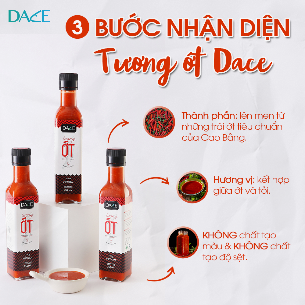 Tương Ớt hữu cơ - DACE đạt chuẩn USDA, JAS, EUR