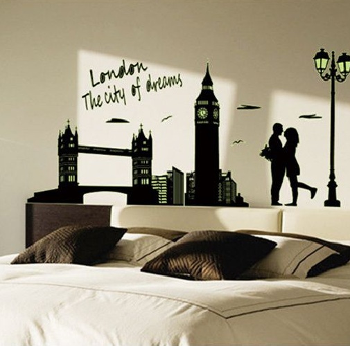 [HCM]Decal dán tường Dạ quang London DDQ002 (60 x 160 cm)