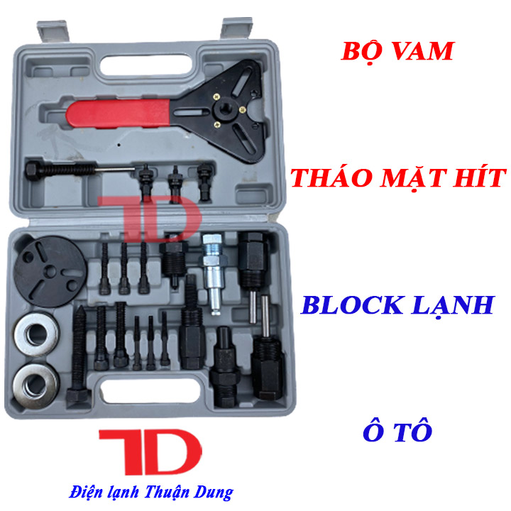 Bộ Vam Tháo Lắp Ly Hợp Lốc Nén, Bộ Vam Tháo Mặt Hít Block Lạnh Ô Tô - Điện Lạnh Thuận Dung