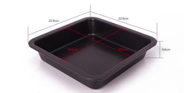 Khuôn vuông chống dính 22cm