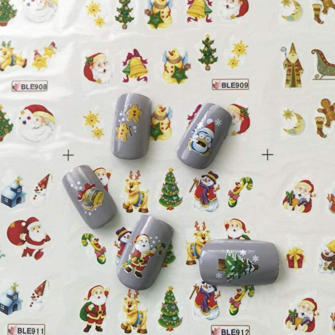 [HCM]Set 5 tấm sticker dán nước Noel