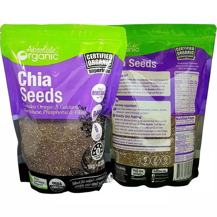Hạt chia Úc Organic Chia Seeds 1kg