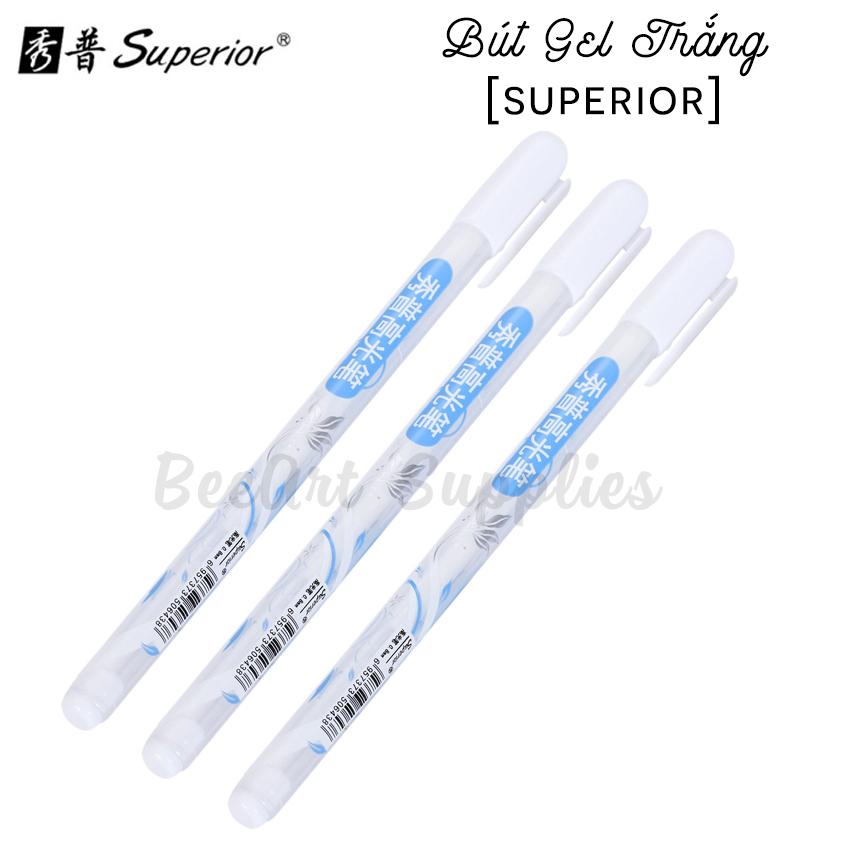 Bút gel trắng Superior (3 cây)