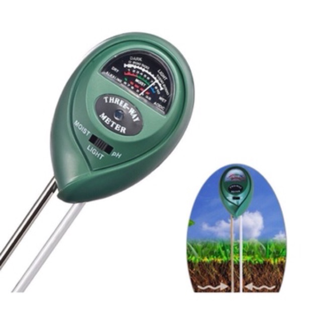 MÁY ĐO ĐỘ PH ĐỘ ẨM ÁNH SÁNG TRONG ĐẤT ĐA NĂNG 3 TRONG 1