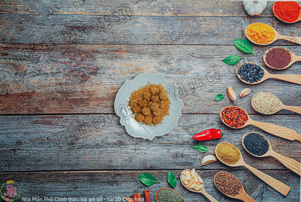 [HCM]PHÔNG NỀN VẢI 3D CHỤP HÌNH THỨC ĂN 50x75cm