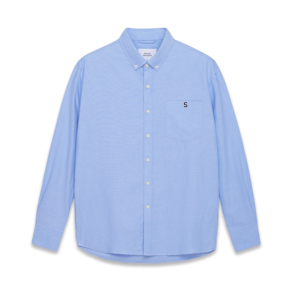 Áo sơ mi cổ cài SilenceStandard Oxford Classic Logo S/Basic