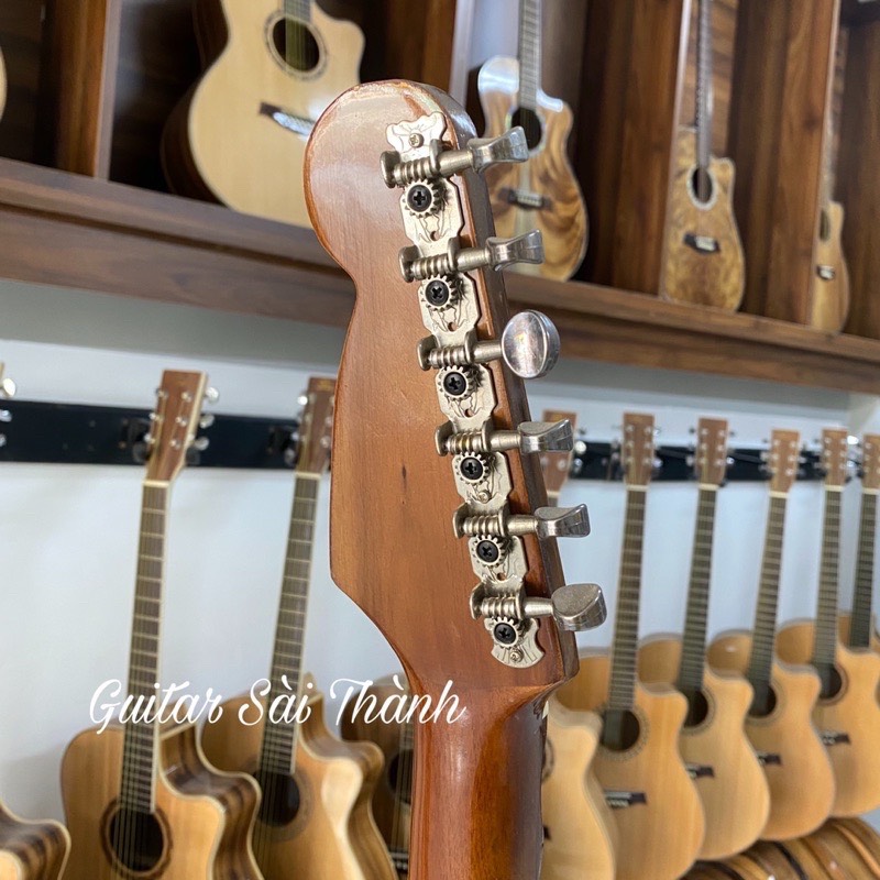 (Miễn Phí Ship) Đàn Ghita Vọng Cổ Phím Lõm Chính Hãng ST.Real Guitar Sài Thành Mã ST-VC02 Gỗ Hồng Đào Nguyên Tấm