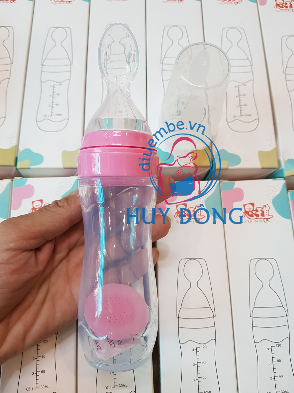 BÌNH THÌA SILICON ĂN DẶM CHO BÉ