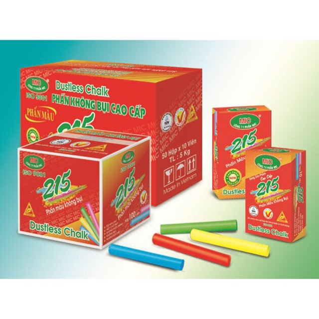PHẤN VIẾT BẢNG KHÔNG BỤI, PHẤN TRẮNG PHẤN MÀU MIC