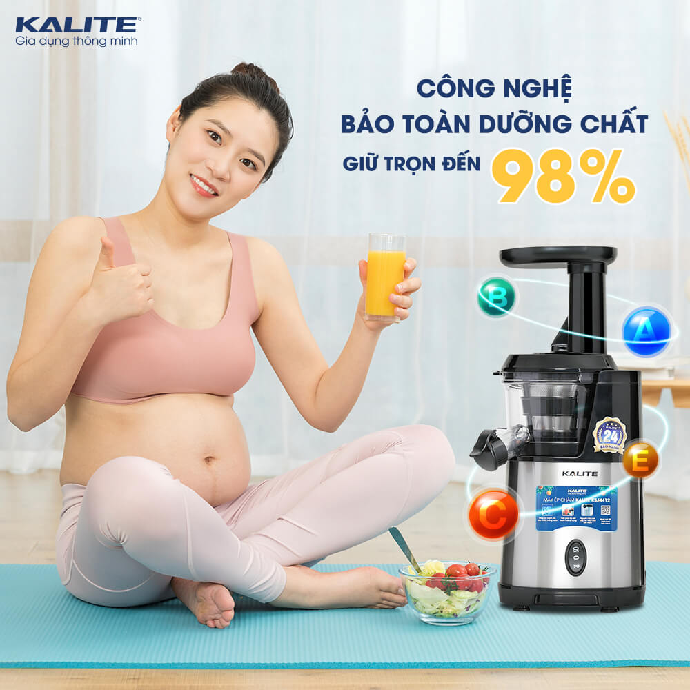 MÁY ÉP CHẬM KALITE KSJ4412 [Hàng Chính Hãng - Bảo Hành 24 Tháng]