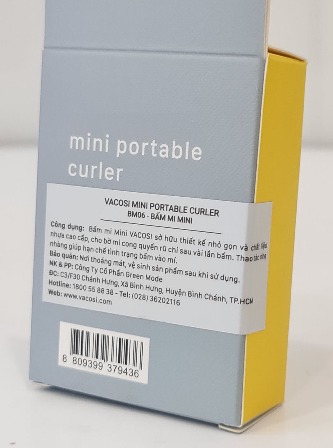 Bấm Mi Mini VACOSI Portable Curler Hàn Quốc