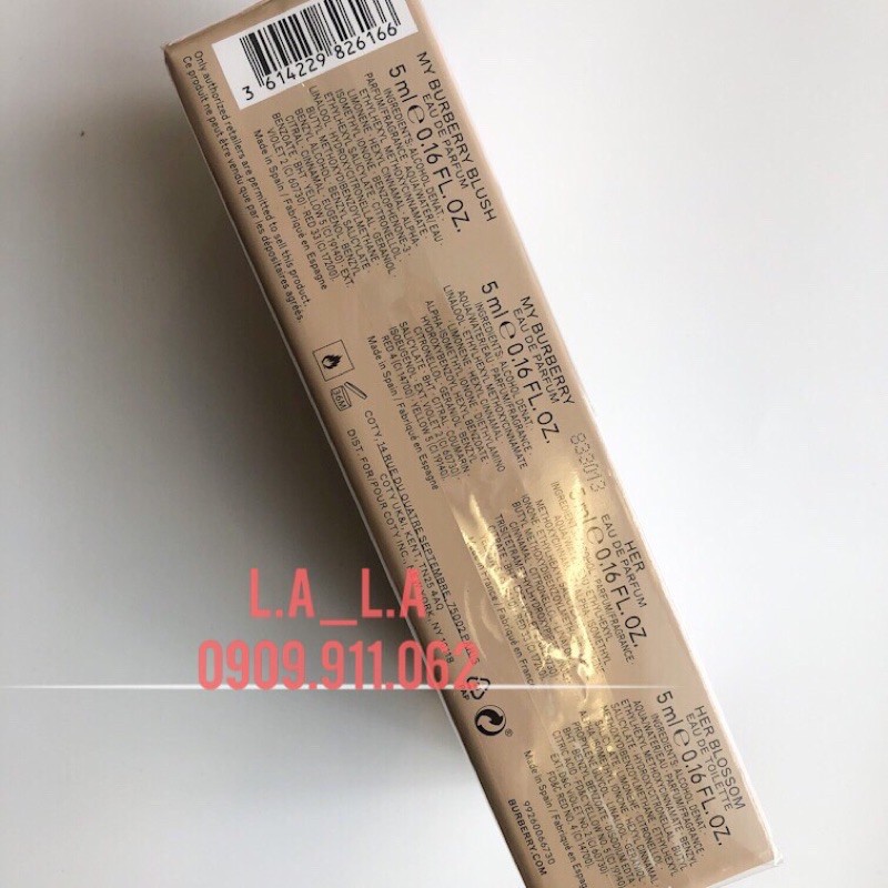 [HCM]Bộ Nước Hoa Nữ Mini - Gift Set Burberry 4 chai