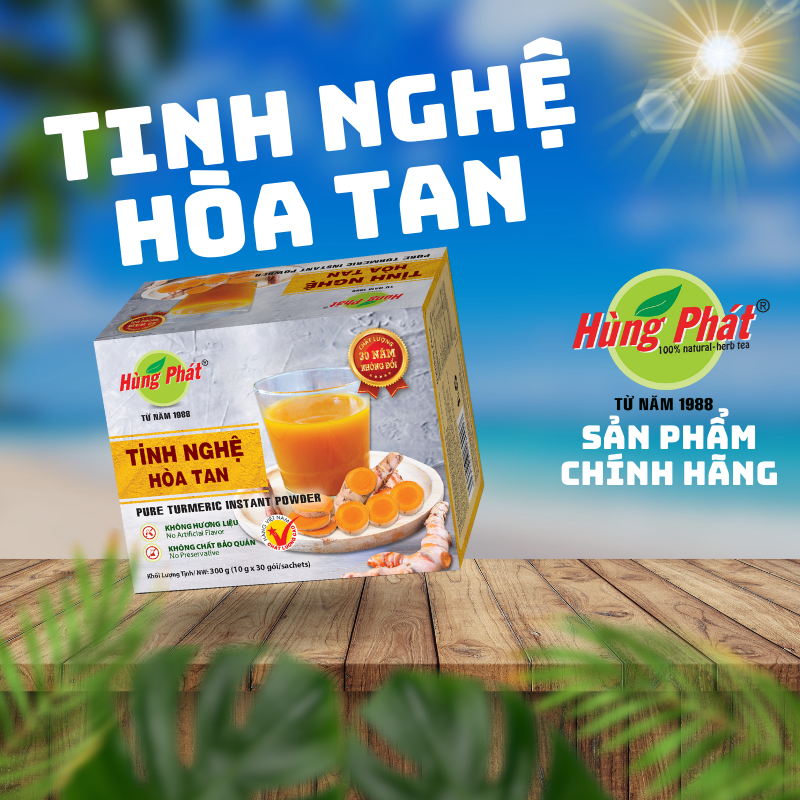 Tinh Nghệ Hòa Tan Hỗ Trợ Bảo Vệ Dạ Dày Cải Thiện Hệ Tiêu Hóa Hộp  - Thương  Hùng Phát
