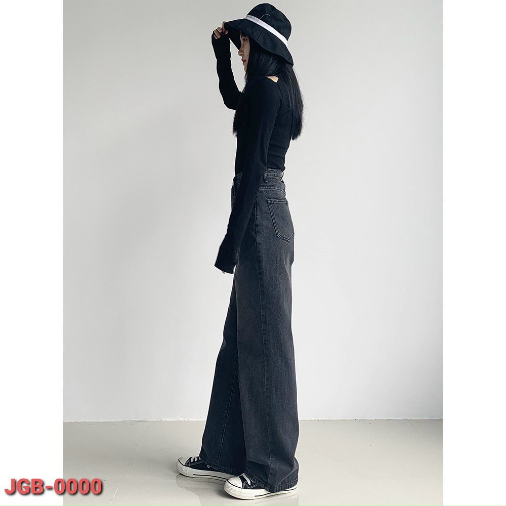 Quần Jeans Nữ Ống Rộng  - Quần Ống Rộng Nữ Dáng Suông Jeans Lưng Cao THỜI TRANG
