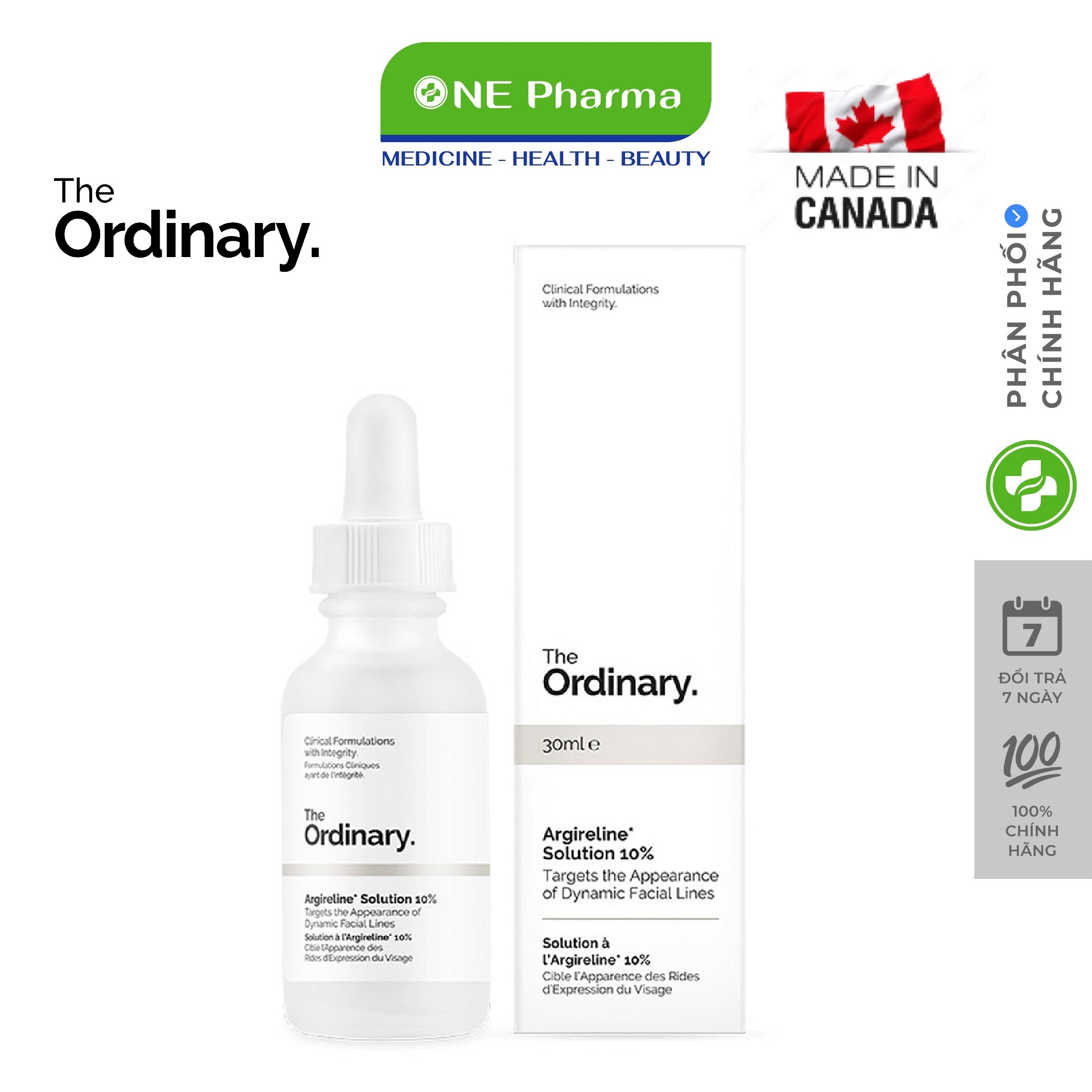 Serum the ordinary argireline solution 10% - tinh chất chống lão hóa the ordinary 30ml