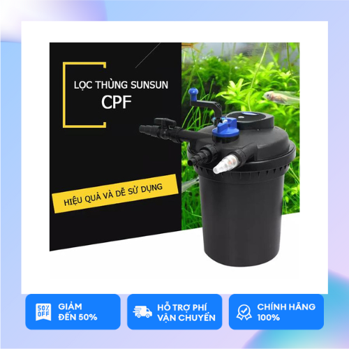 Lọc thùng hồ koi sunsun cpf-10000 | lọc thùng sunsun chính hãng giá tốt | lọc thùng dạng thùng kín đa chức năng | kyanhkoifarm