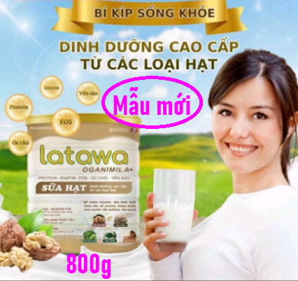 (Hộp 800g, HSD 2026) Sữa hạt Latatwa Organimil A+