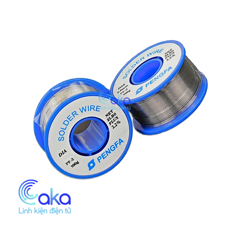 Thiếc Hàn PengFa Sn63 Pb37 - Cuộn 100g, Dễ Chảy & Bám Tốt