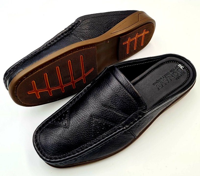 [Hcm]High Quality Cow Leather Men's Slip-On Shoes Ntb110 (Black Brown)