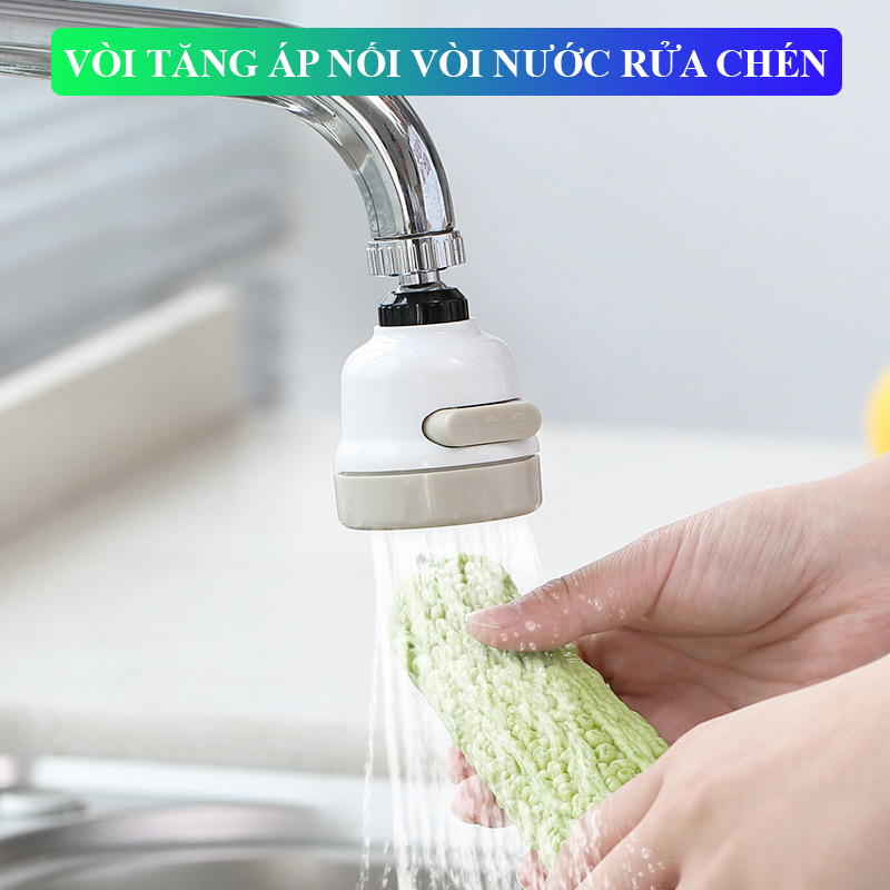 [XEM VIDEO] Vòi tăng áp nối vòi nước rửa chén – 3 chế độ