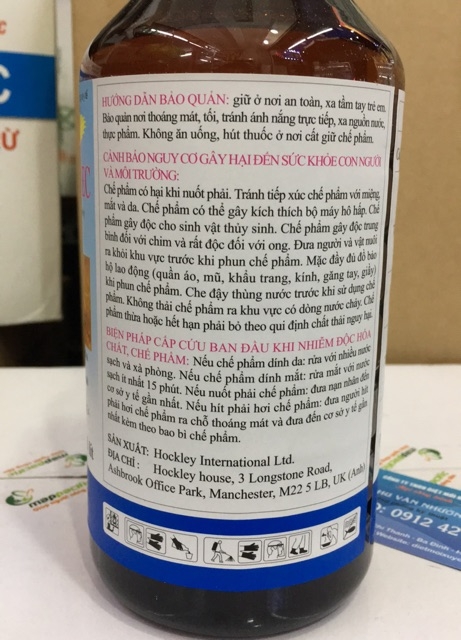 (Xả kho) Thuốc Diệt Muỗi Permethrin 50EC [Chai 1 lít]