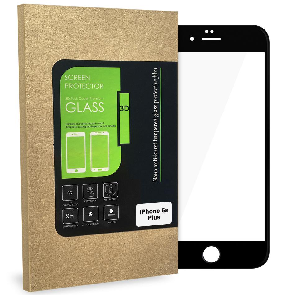 Cường lực full màn cho dùng cho iphone 6 Plus / 6s Plus (Đen)