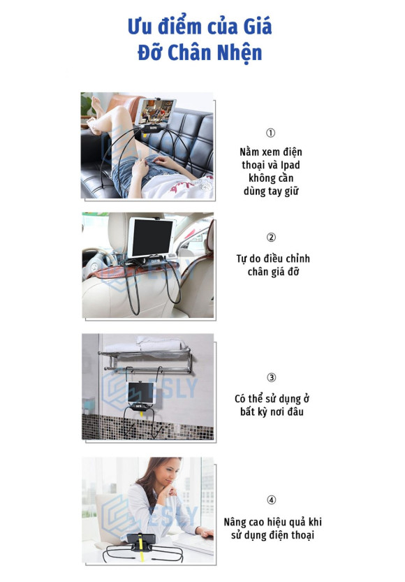 IT Smart - Giá Đỡ Điện Thoại và IPad Chân Nhện EASYR
