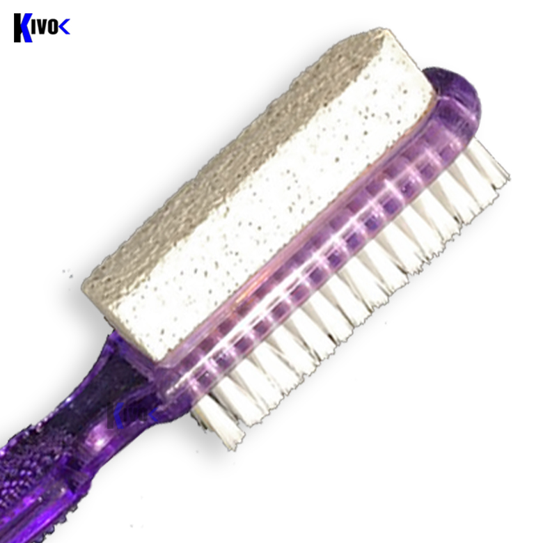 Tree scrub 3 in 1 soft bristle brush + sponge + scrub plastic spikes versatile-tooling scrub multi-purpose, stone grinding heel exfoliating, brush rub feet leather hand-foot-Kivo