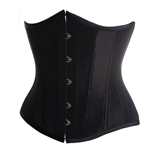 Black Swan Set - Black Swan Dress mix Corset Underbust Ultra Skinny Vest (Cicilia Vintage True Feedback)